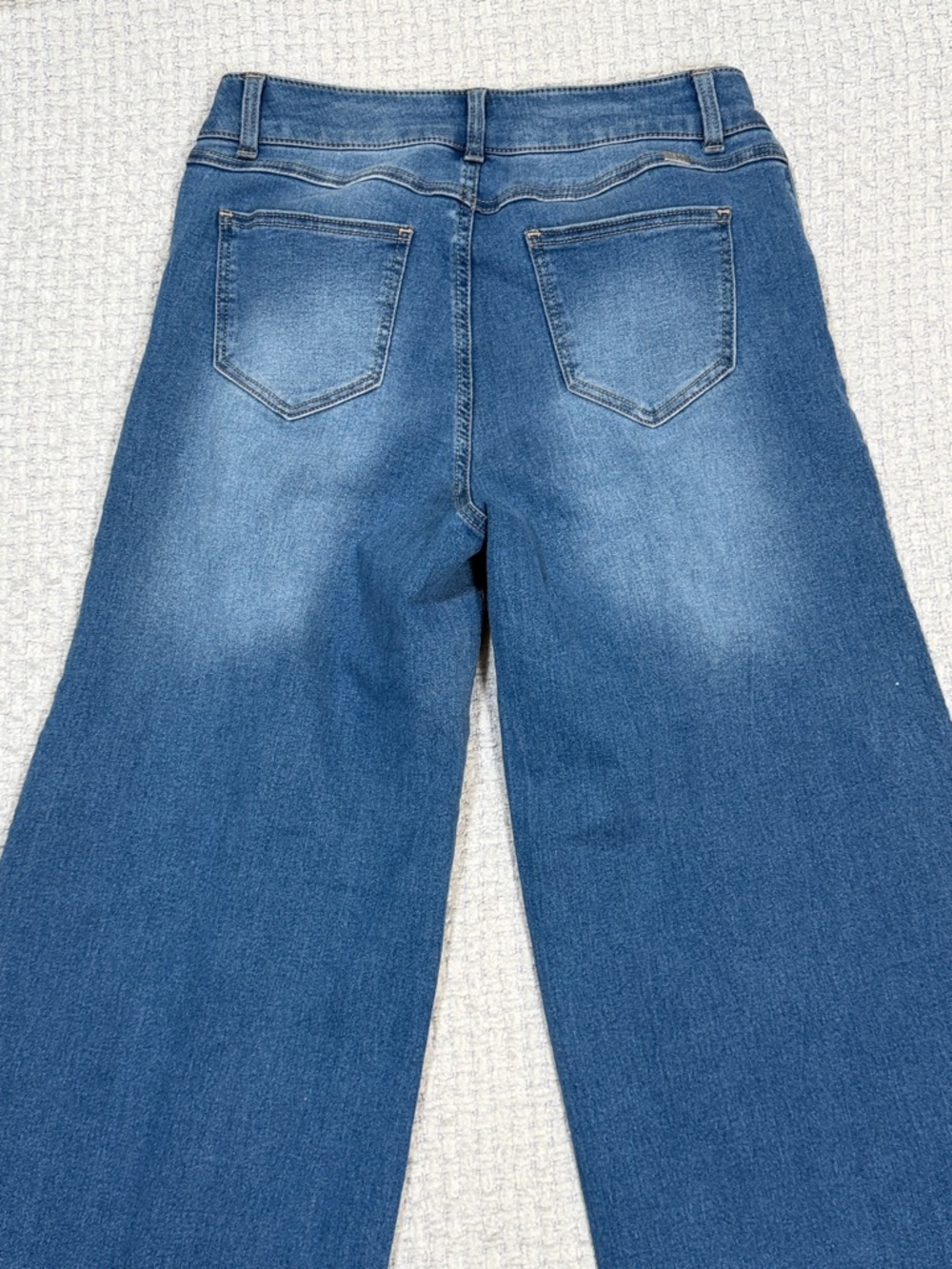 Women’s 1822 Denim Style #CJ32M2447C7 Wide Leg High Waist Pants Jeans  Size 8 - Picture 4 of 14